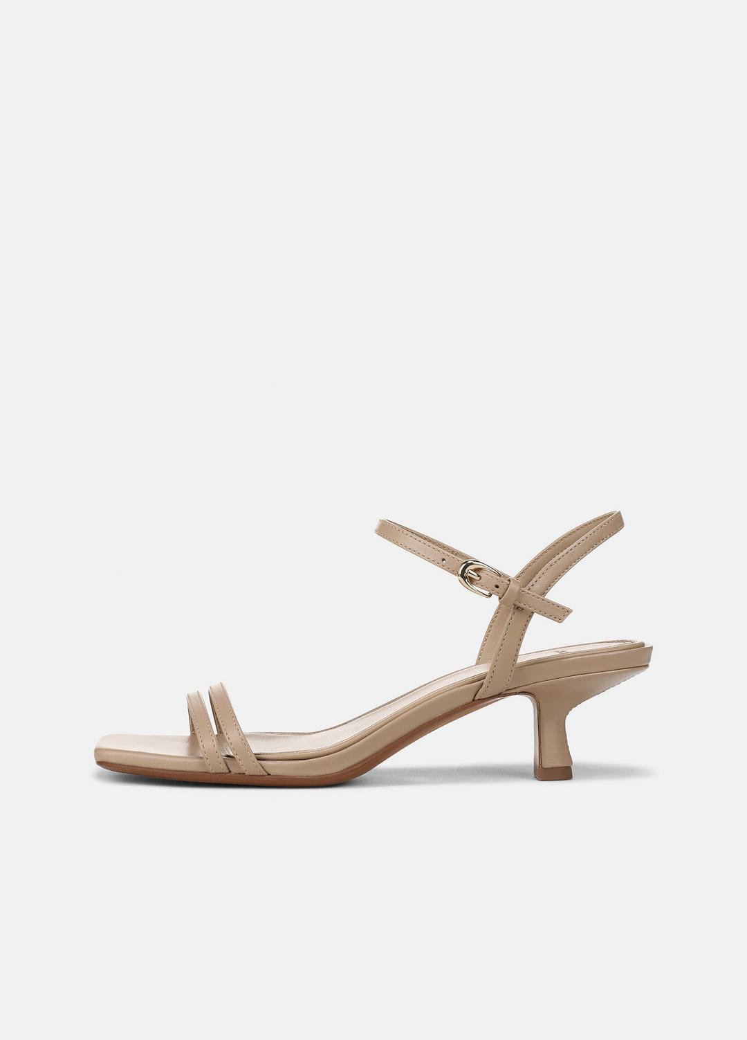 VINCE | Tilda Leather Heeled Sandal in Heels - WARM ALMOND
