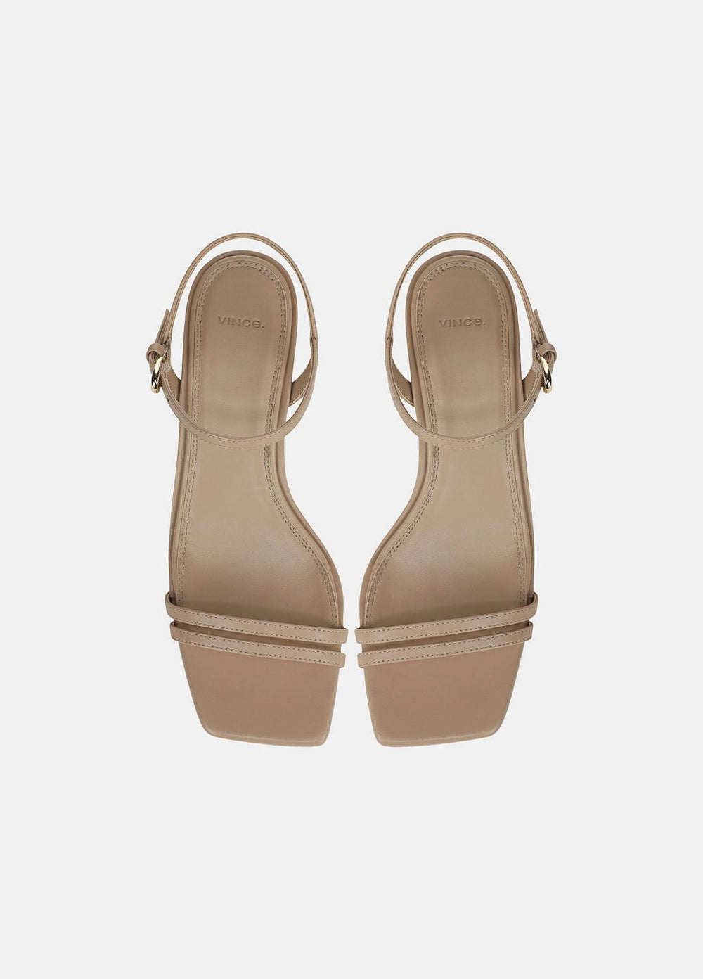 VINCE | Tilda Leather Heeled Sandal in Heels - WARM ALMOND