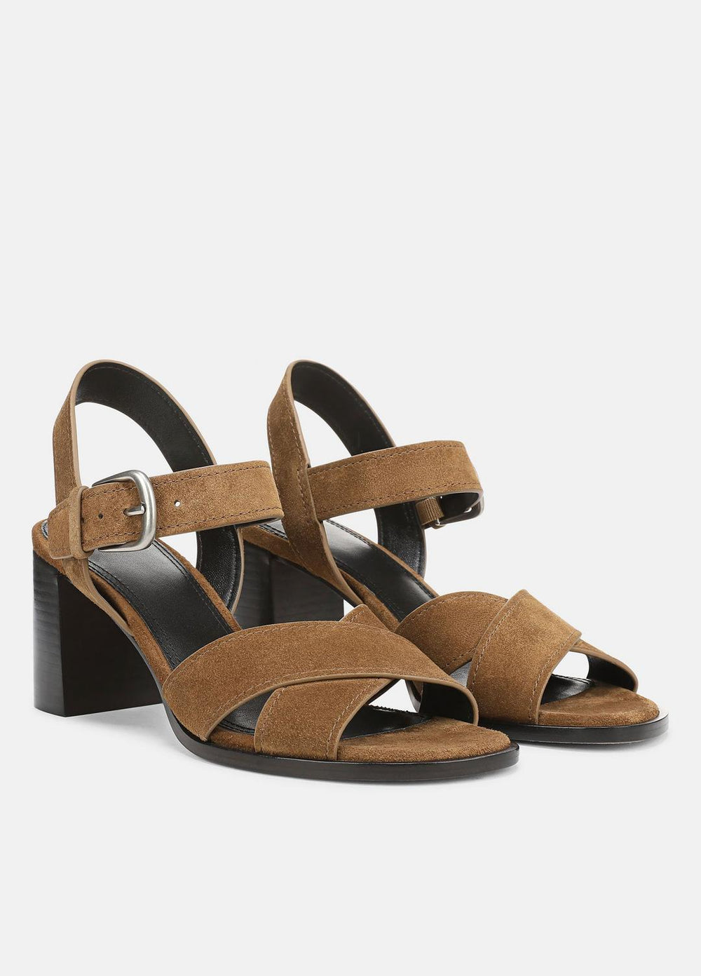 VINCE | Salma Suede Heeled Sandal in Heels - ELMWOOD