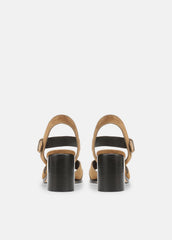 VINCE | Salma Suede Heeled Sandal in Heels - ELMWOOD