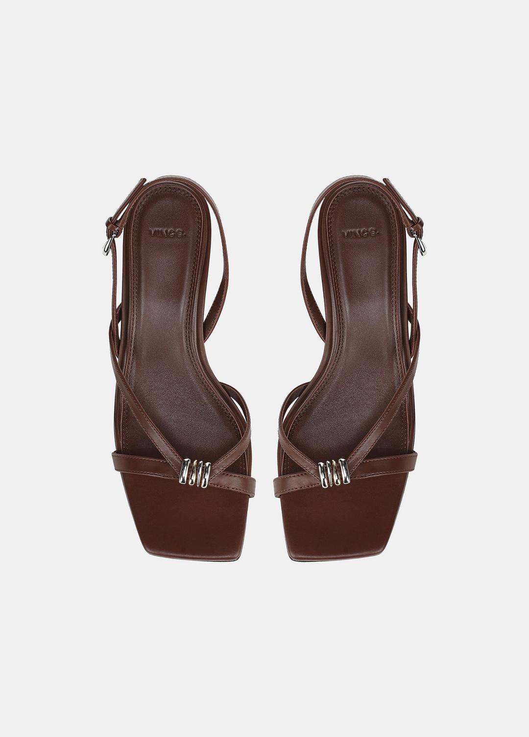 VINCE | Tali Slingback Sandal in Heels - MOLTON BROWN