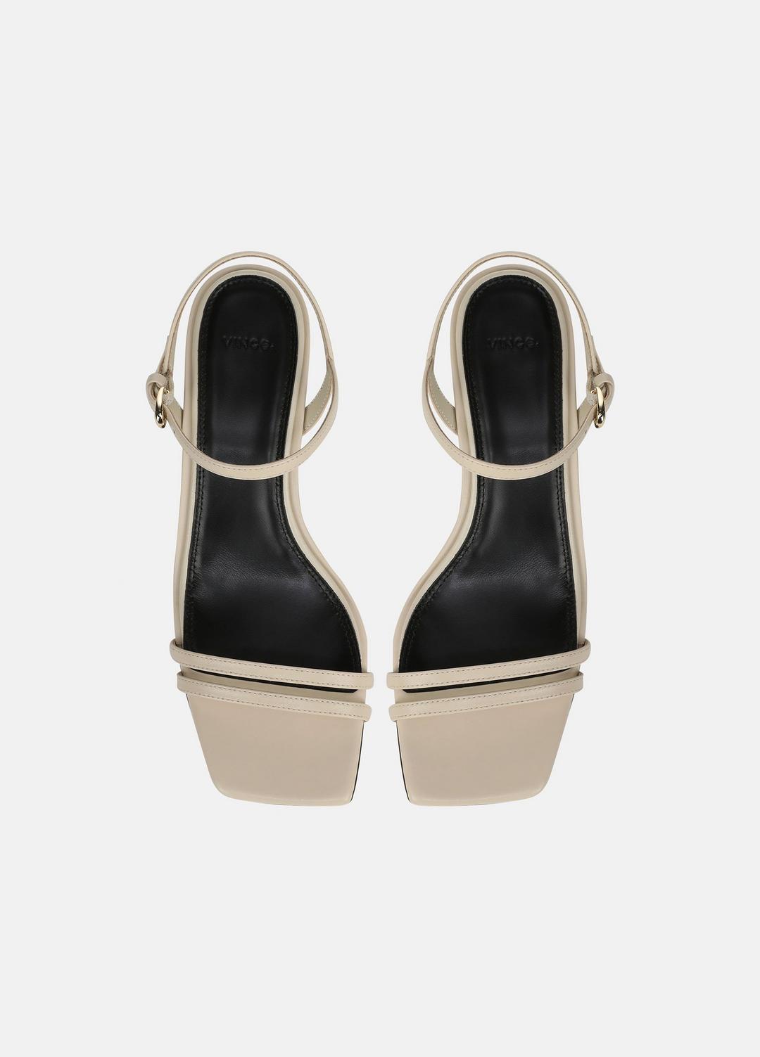 VINCE | Tilda Leather Heeled Sandal in Heels - MOONLIGHT
