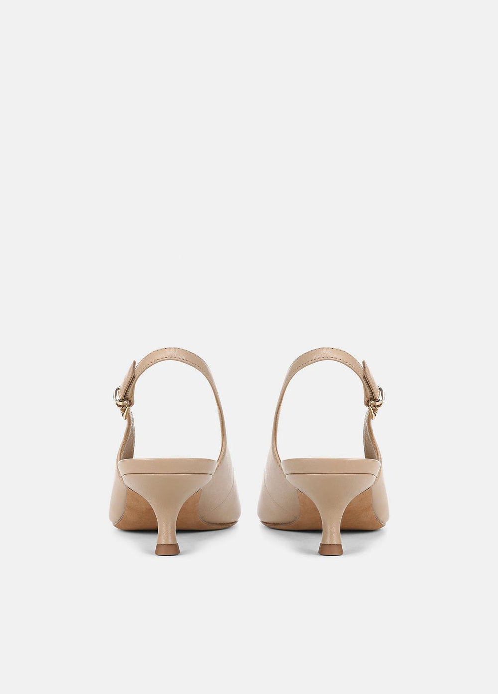 VINCE | Sabra Leather Slingback Heel in Heels - WARM ALMOND