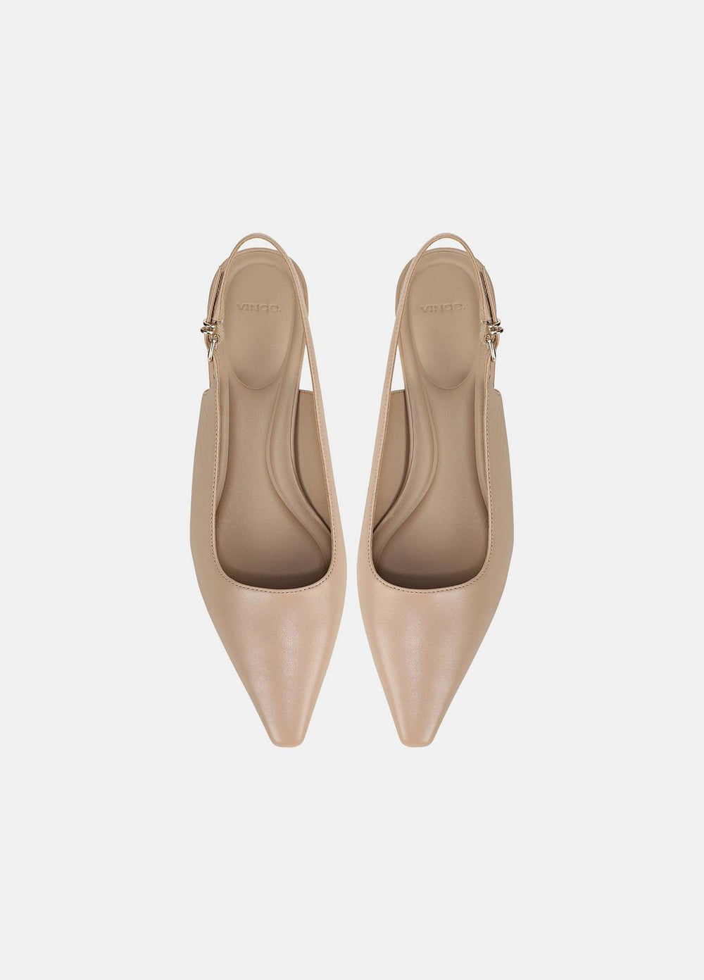 VINCE | Sabra Leather Slingback Heel in Heels - WARM ALMOND