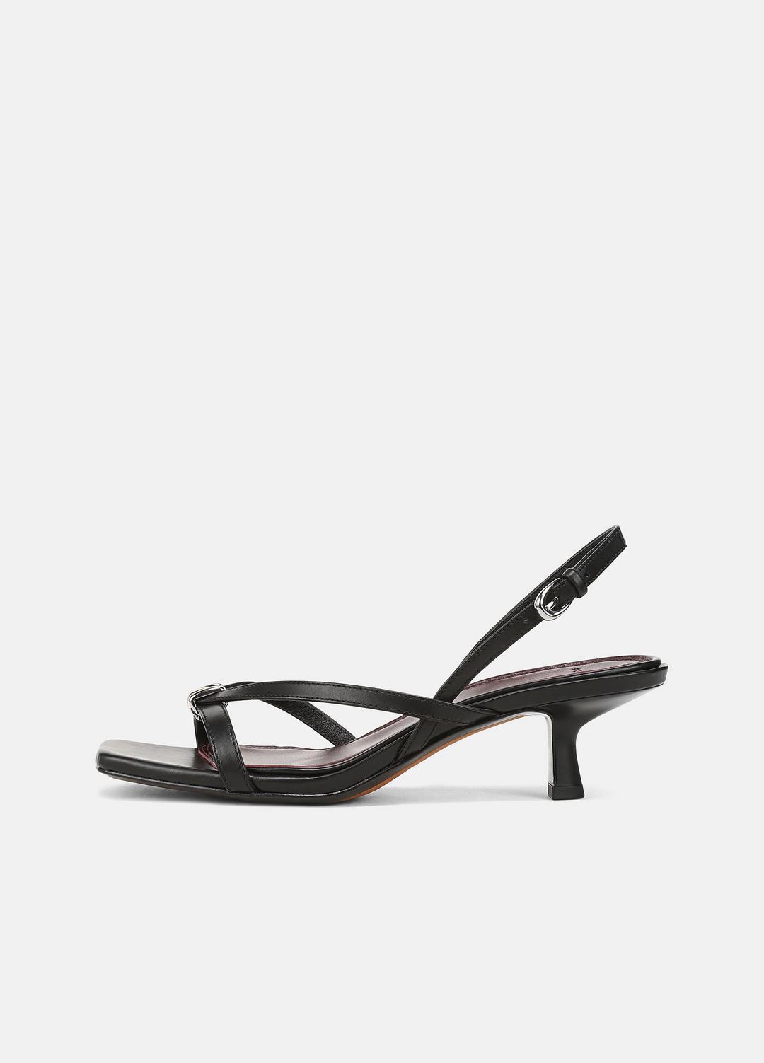 VINCE | Tali Slingback Sandal in Heels - BLACK