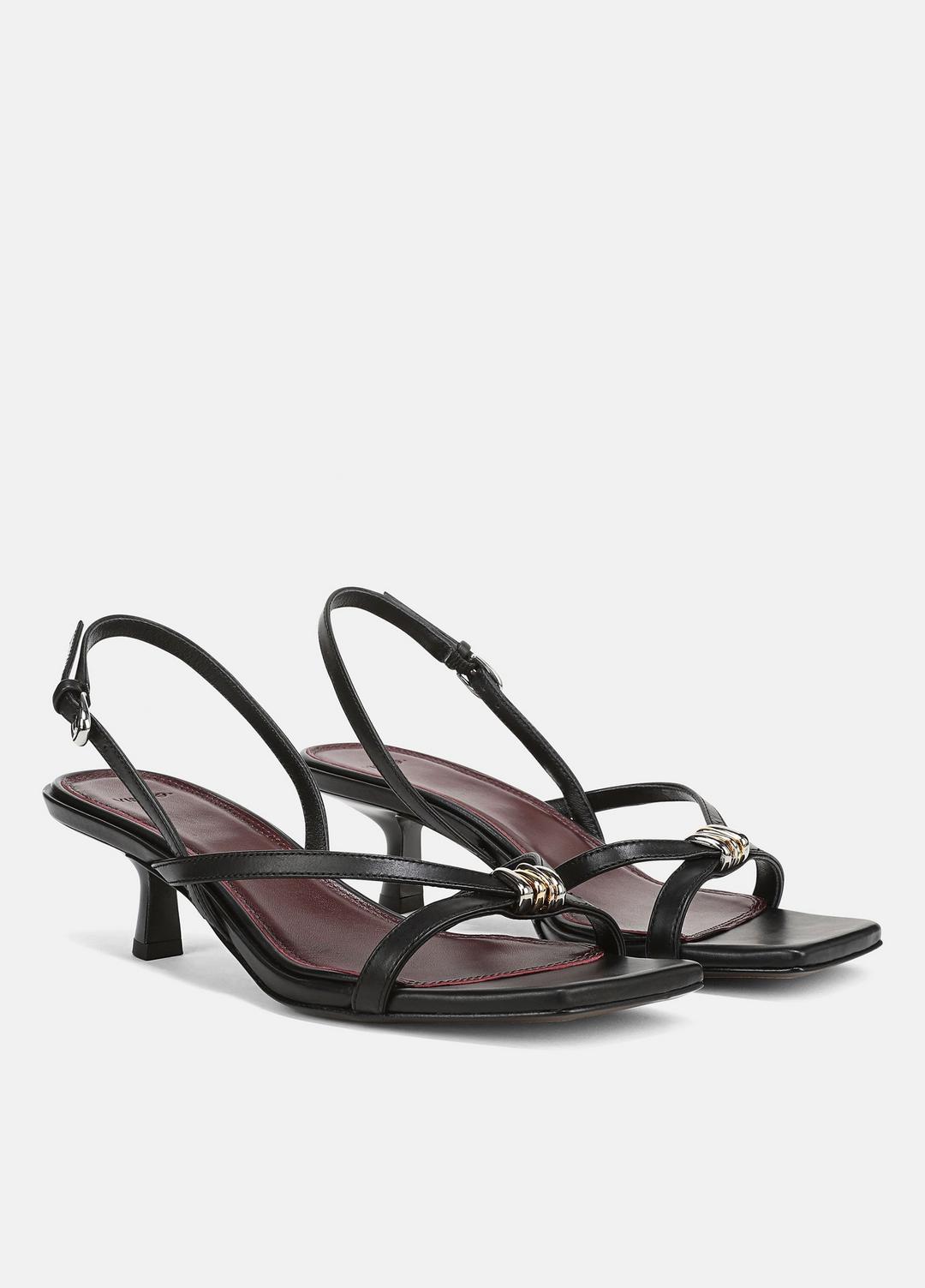 VINCE | Tali Slingback Sandal in Heels - BLACK