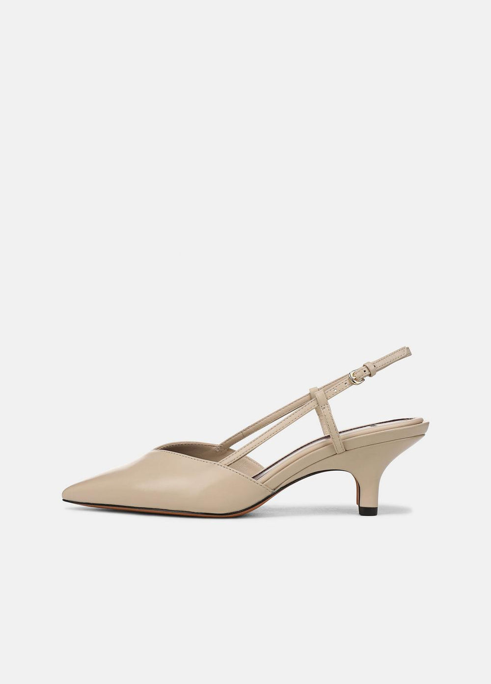 VINCE | Levvy Leather Slingback Heel in Heels - BIRCH SAND