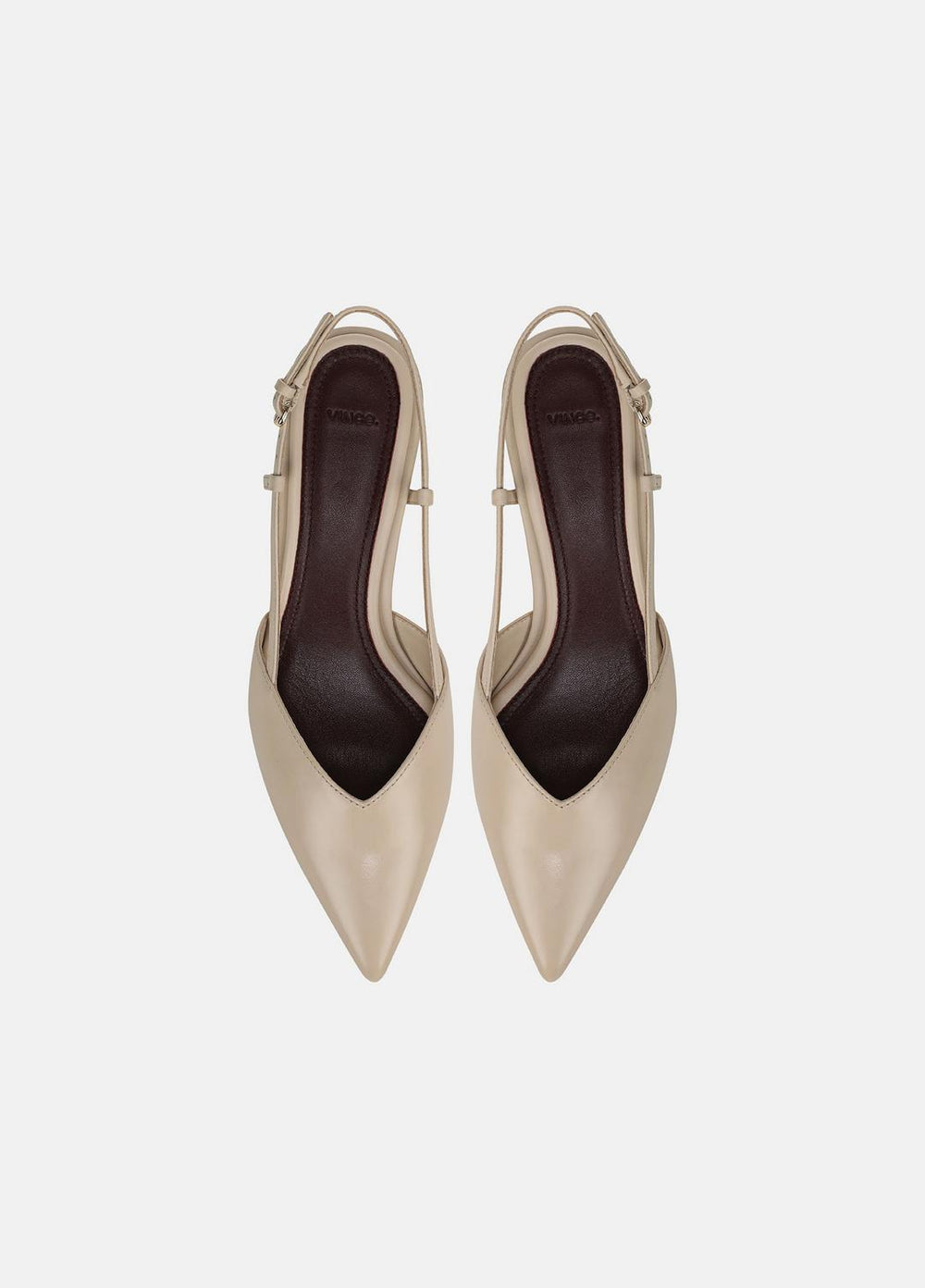 VINCE | Levvy Leather Slingback Heel in Heels - BIRCH SAND