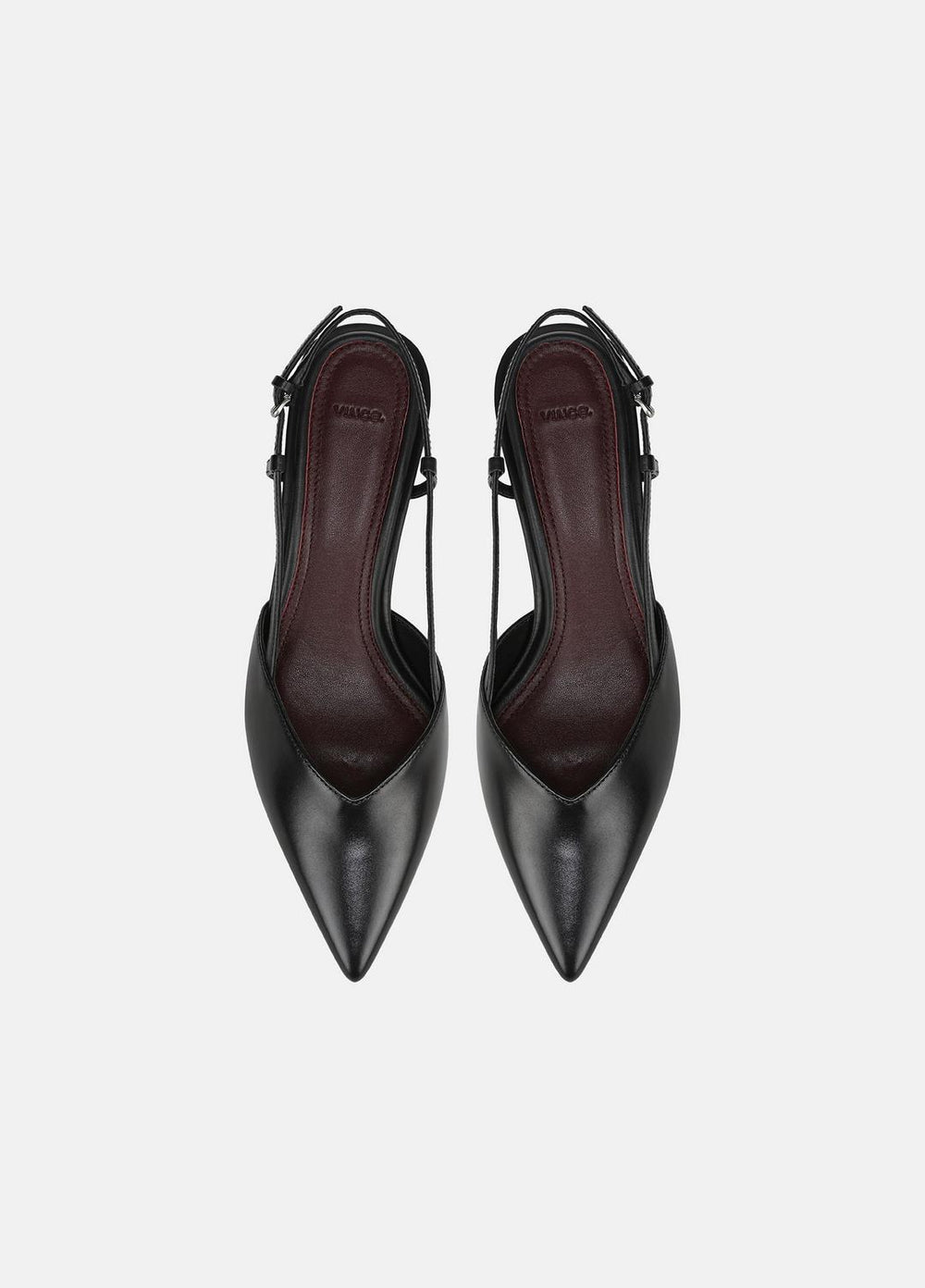 VINCE | Levvy Leather Slingback Heel in Heels - BLACK