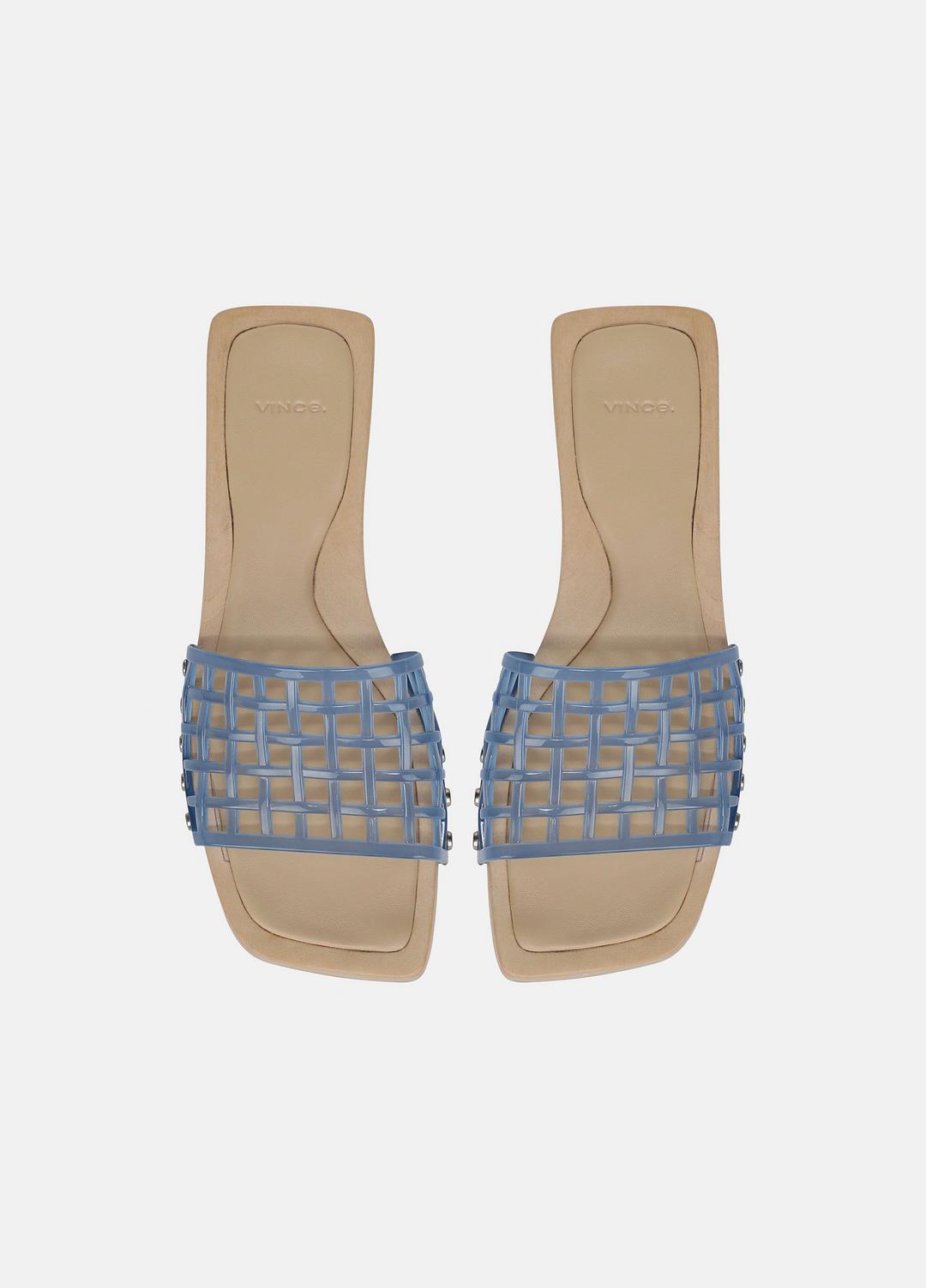 VINCE | Barbara Jelly Slide Sandal in Sandals - SURF BLUE