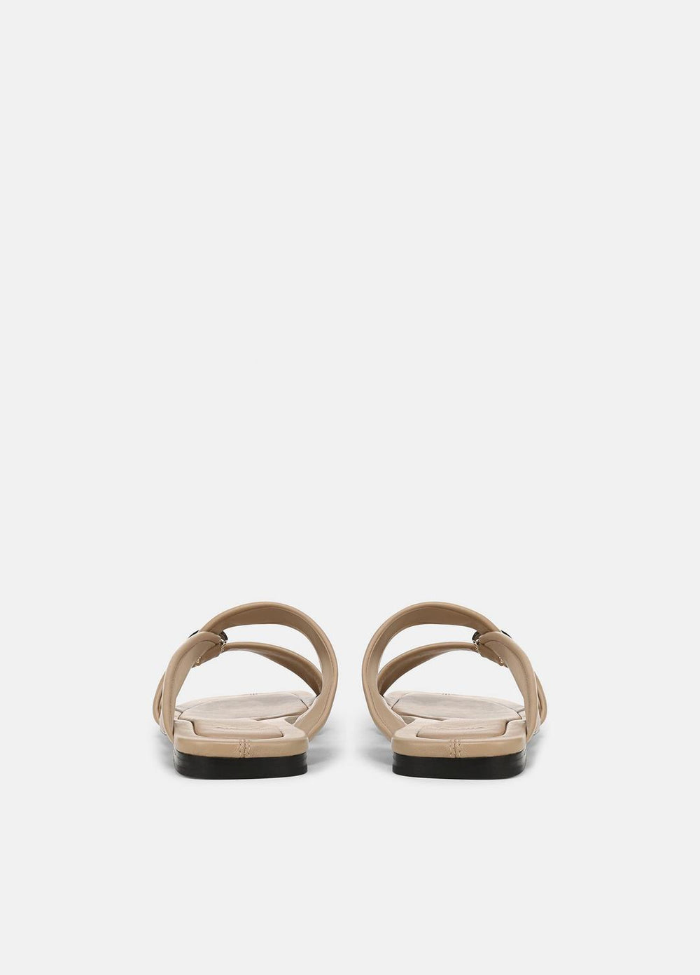 VINCE | Vilma Leather Slide Sandal in Sandals - WARM ALMOND