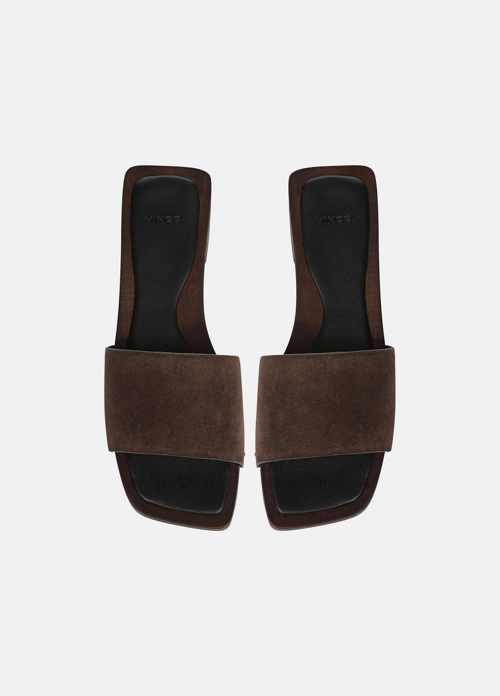 VINCE | Barbara Leather Slide Sandal in Sandals - DARK MOCHA
