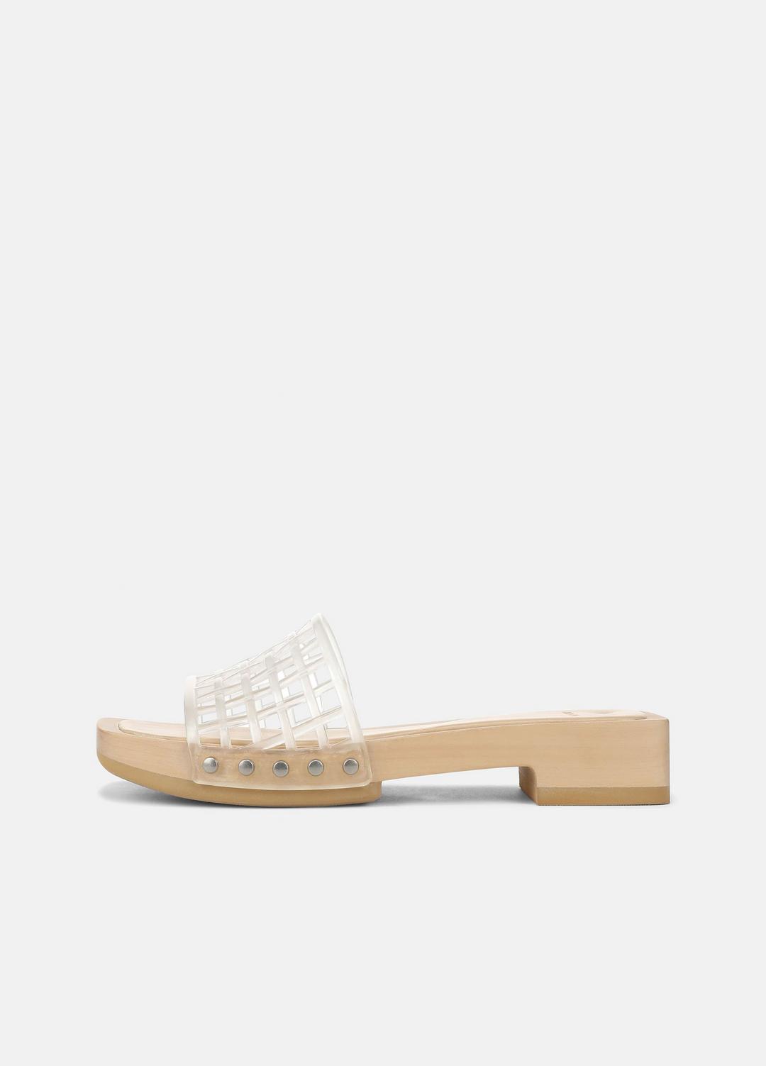 VINCE | Barbara Jelly Slide Sandal in Sandals - CLEAR
