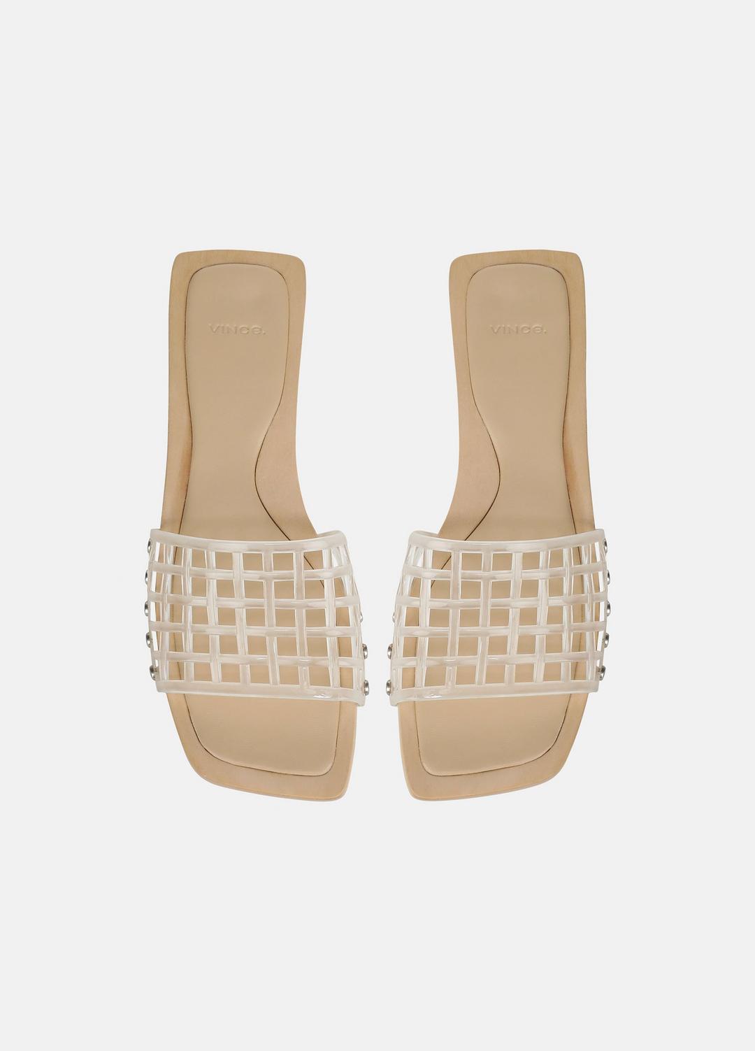 VINCE | Barbara Jelly Slide Sandal in Sandals - CLEAR
