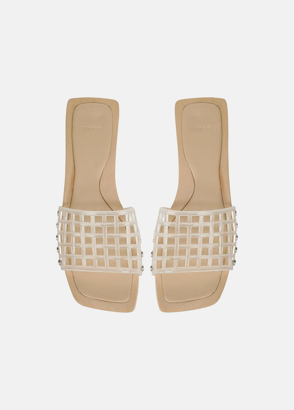 VINCE | Barbara Jelly Slide Sandal in Sandals - CLEAR