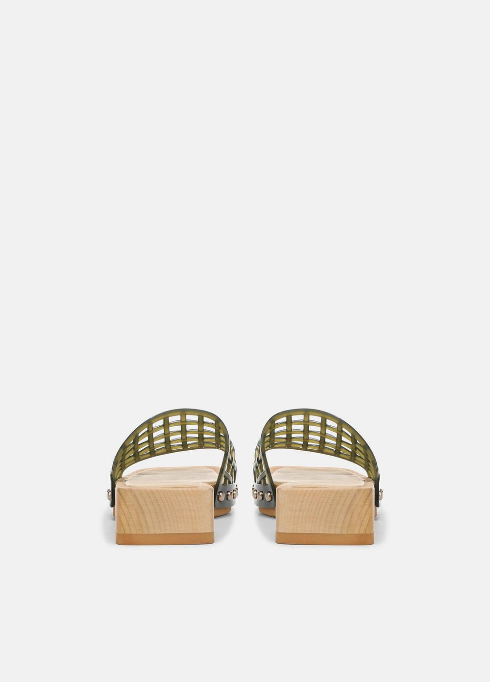 VINCE | Barbara Jelly Slide Sandal in Sandals - CHIVE