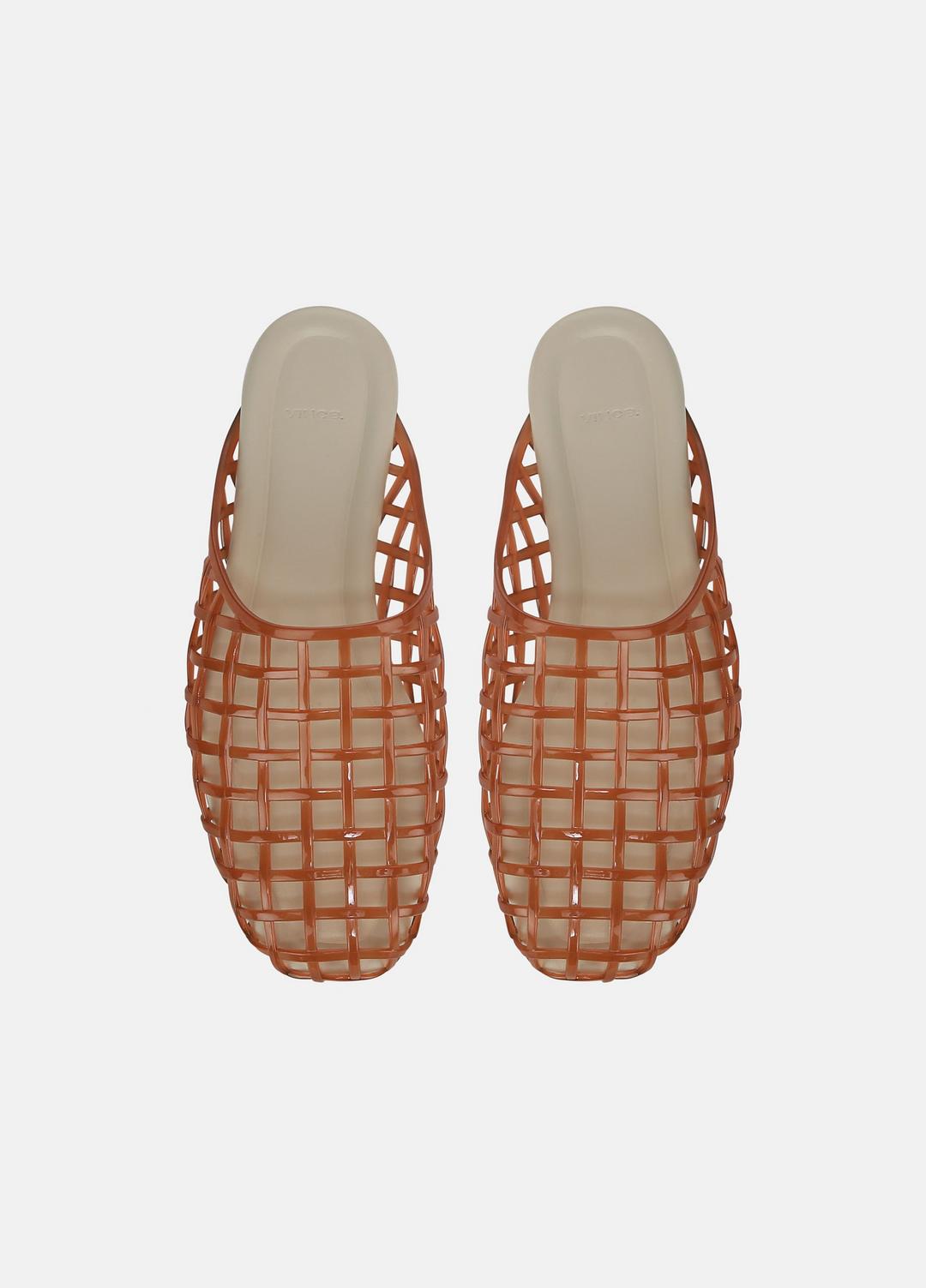VINCE | Barcelona Jelly Sandal in Sandals - DARK AMBER