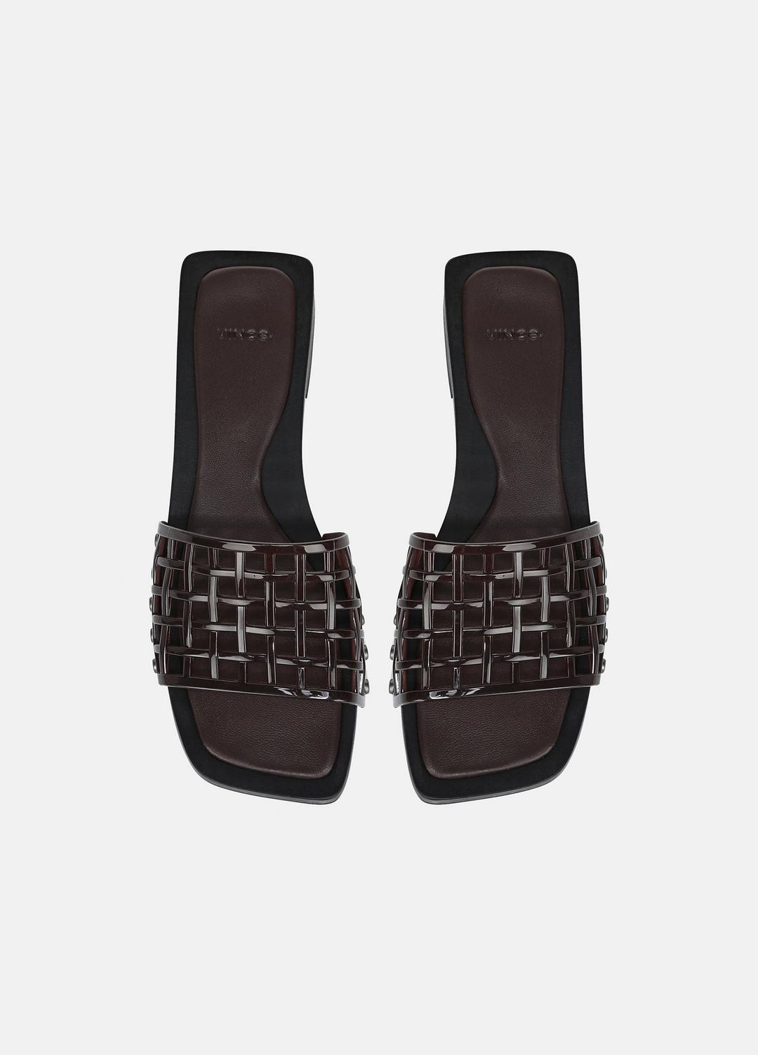 VINCE | Barbara Jelly Slide Sandal in Sandals - GANACHE