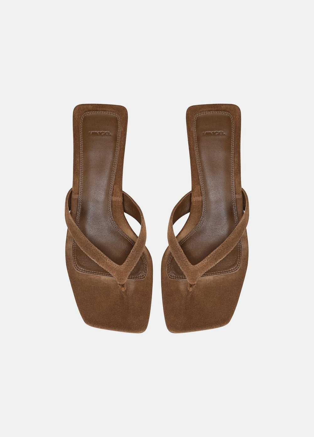VINCE | San Juan Suede Heeled Thong Sandal in Sandals - ELMWOOD