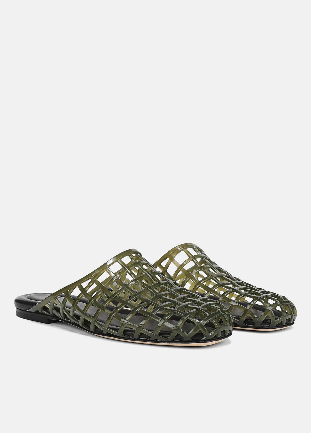 VINCE | Barcelona Jelly Sandal in Sandals - CHIVE