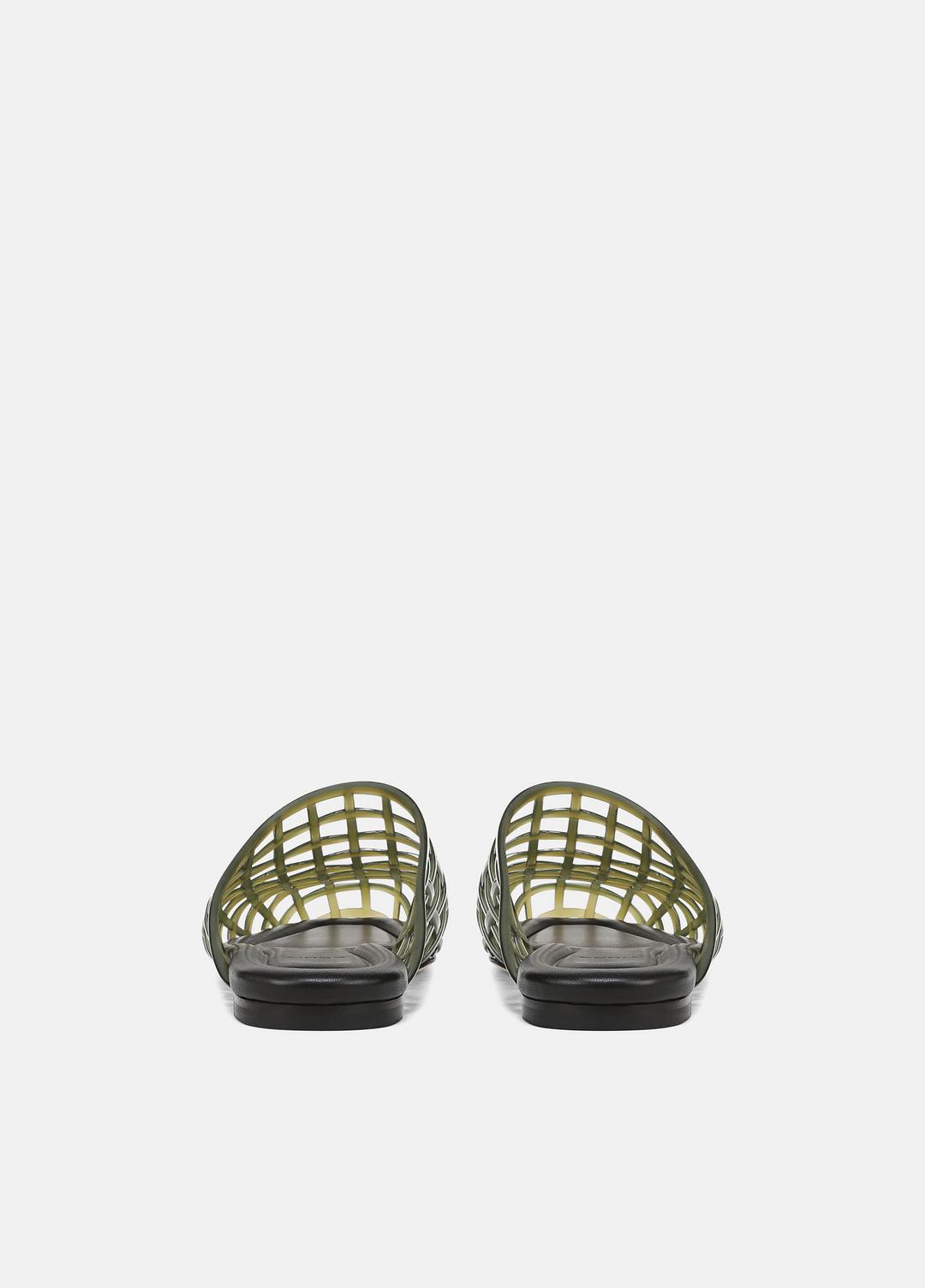 VINCE | Barcelona Jelly Sandal in Sandals - CHIVE