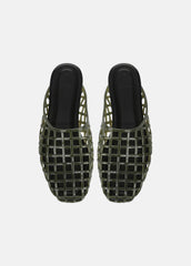 VINCE | Barcelona Jelly Sandal in Sandals - CHIVE