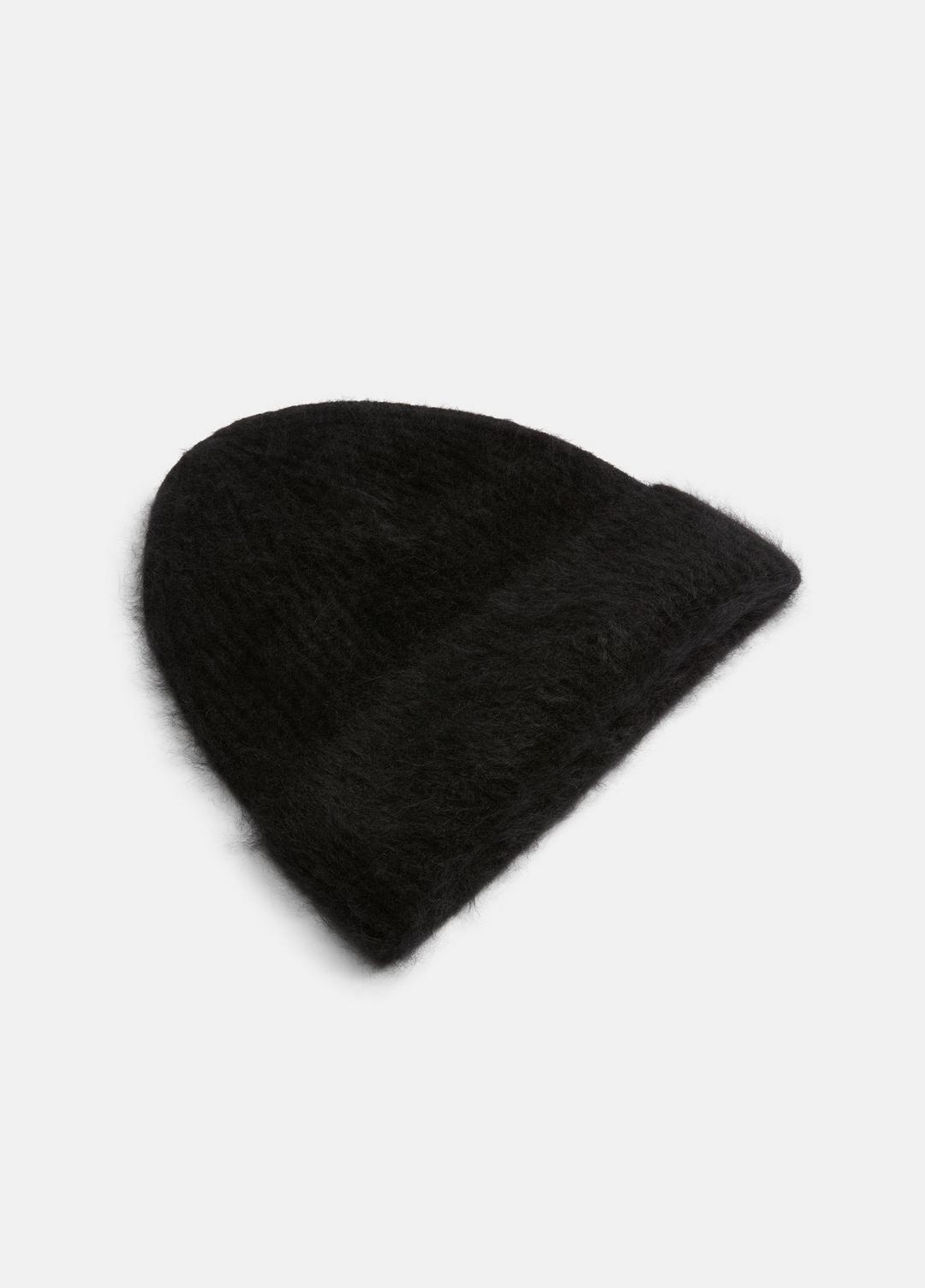 VINCE | Brushed Cashmere Beanie in Scarves & Hats - BLACK