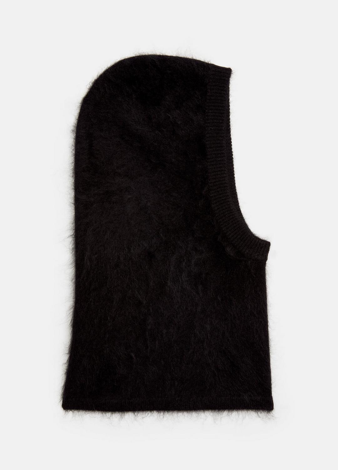 VINCE | Brushed Cashmere Balaclava in Scarves & Hats - BLACK