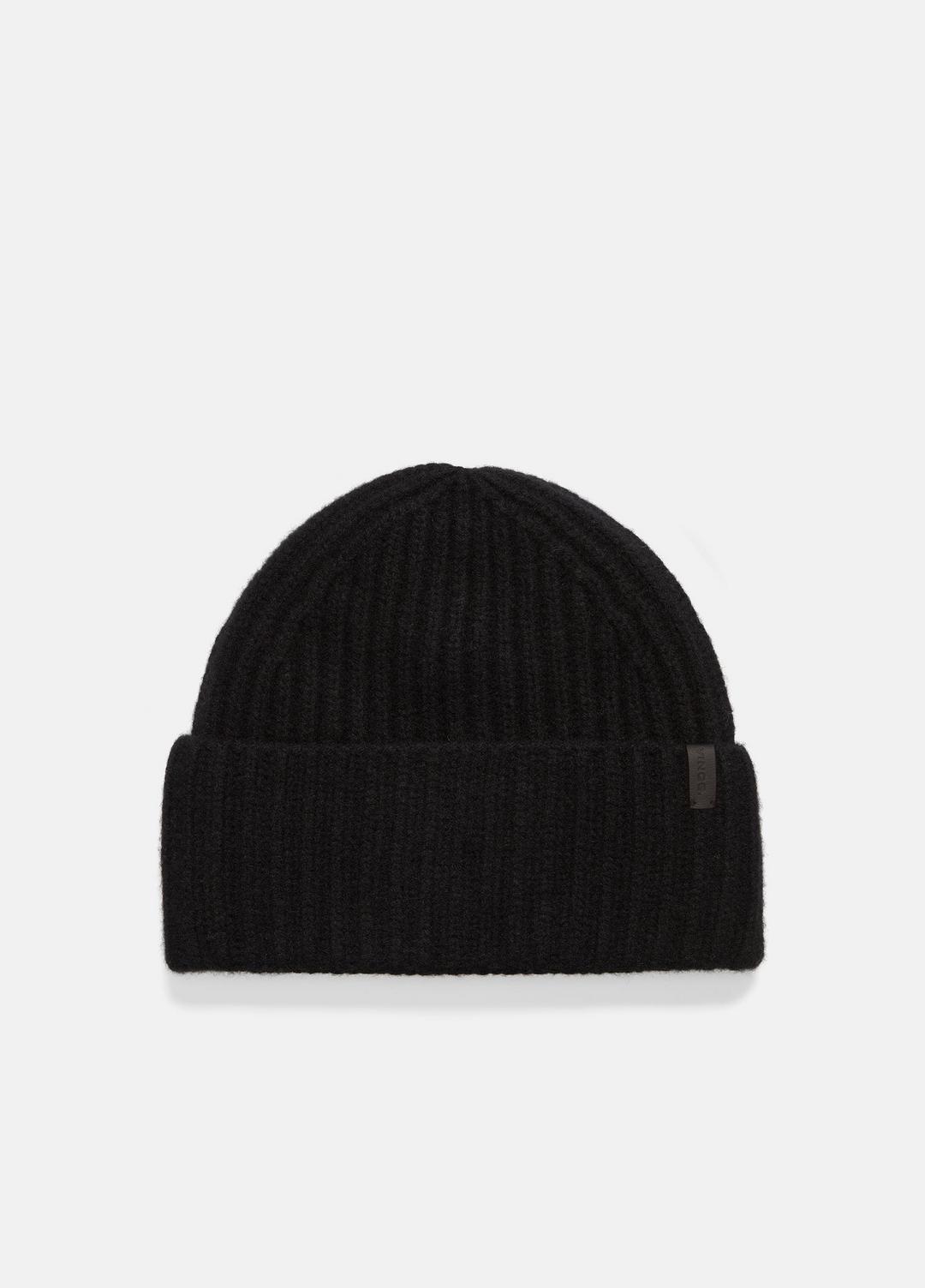 VINCE | Plush Cashmere Chunky-Knit Beanie in Scarves & Hats - BLACK