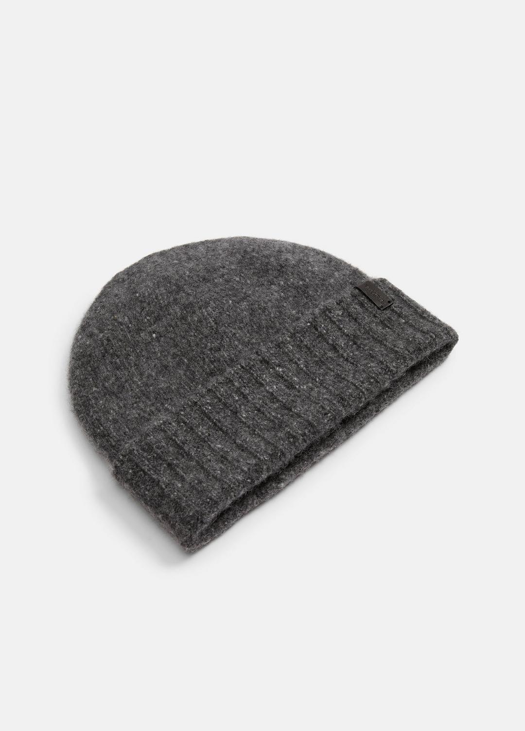 VINCE | Donegal Cashmere Jersey Beanie in Scarves & Hats - CHARCOAL
