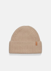 VINCE | Plush Cashmere Chunky-Knit Beanie in Scarves & Hats - CAMEL