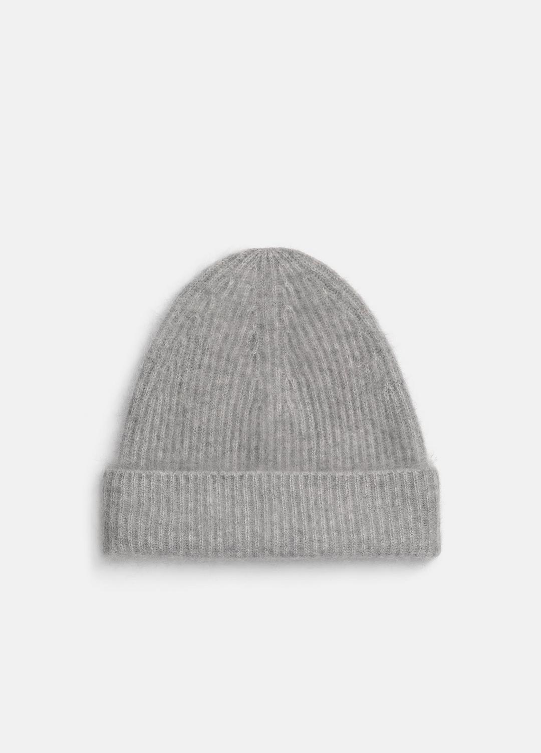 VINCE | Brushed Cashmere Beanie in Scarves & Hats - HEATHER GREY