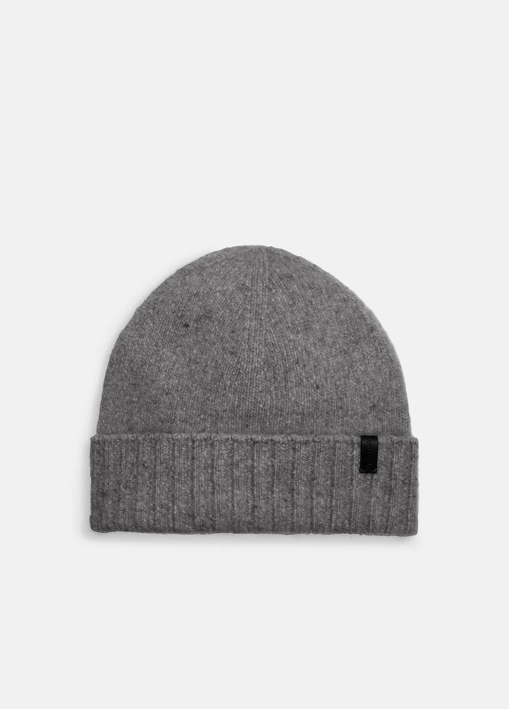 VINCE | Donegal Cashmere Jersey Beanie in Scarves & Hats - MEDIUM GREY