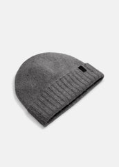 VINCE | Donegal Cashmere Jersey Beanie in Scarves & Hats - MEDIUM GREY