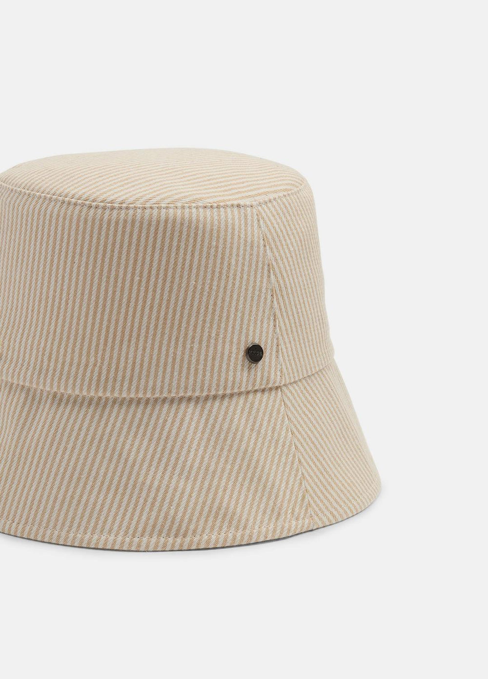VINCE | Stripe Cotton Canvas Bucket Hat in Scarves & Hats - TUSK