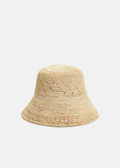 VINCE | Straw Bucket Hat in Scarves & Hats - NATURAL