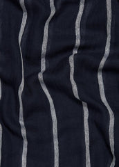 VINCE | Cotton Gauze Awning Stripe Scarf in Scarves & Hats - COASTAL BLUE/OPTIC WHITE