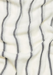 VINCE | Cotton Gauze Awning Stripe Scarf in Scarves & Hats - PAPYRUS/COASTAL BLUE