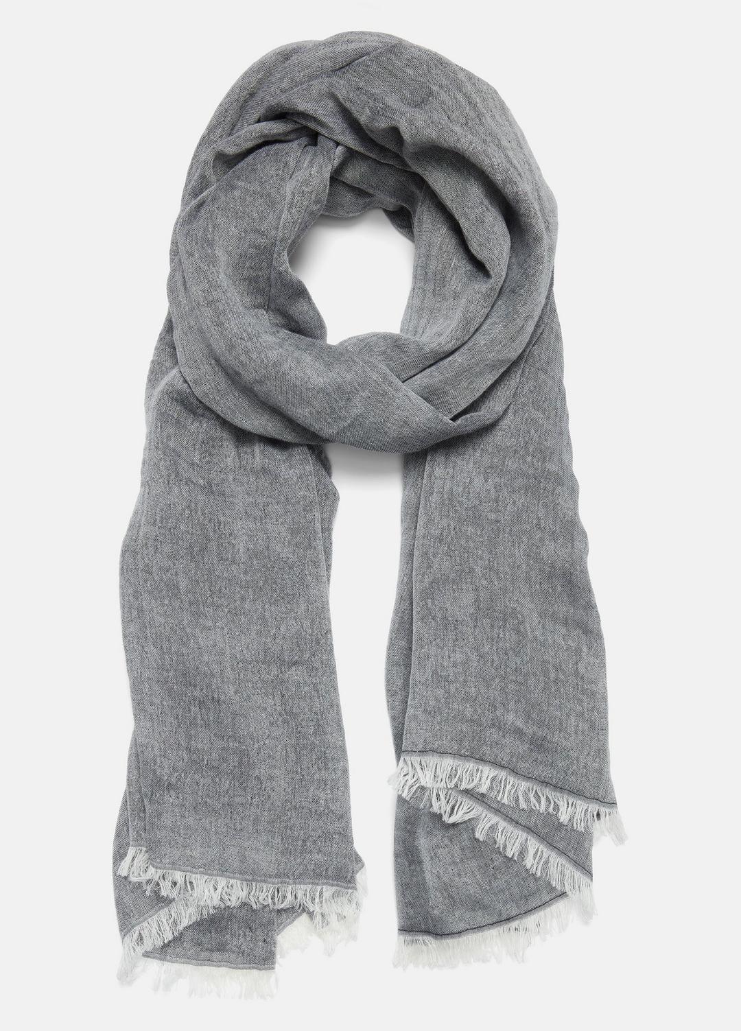 VINCE | Cotton Gauze Bi-Color Scarf in Scarves & Hats - PAPYRUS/COASTAL BLUE
