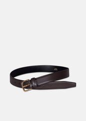 VINCE | Women’s 32mm Stitched Leather Belt in Belts - CACAO BROWN