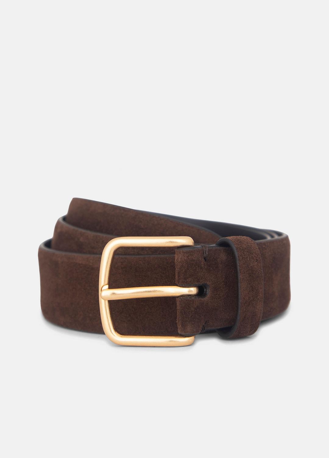 VINCE | Women’s 32mm Suede Belt in Belts - ESPRESSO