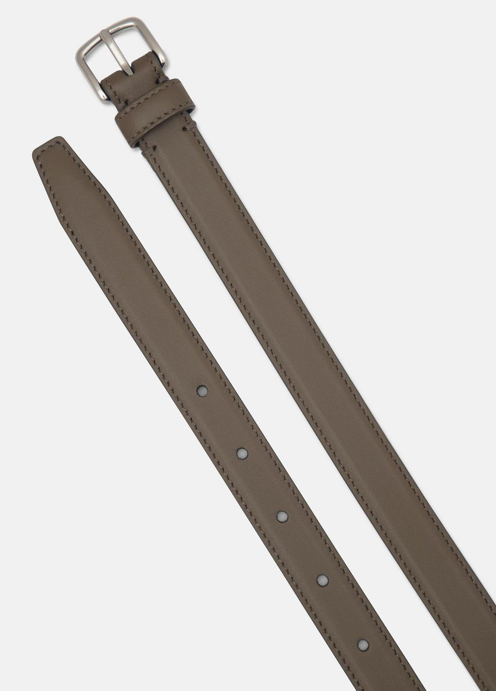 VINCE | Women’s 20mm Stitched Leather Belt in Belts - HAZEL VINE