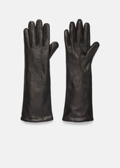 VINCE | Cashmere-Lined Medium Leather Glove in Gloves - BLACK
