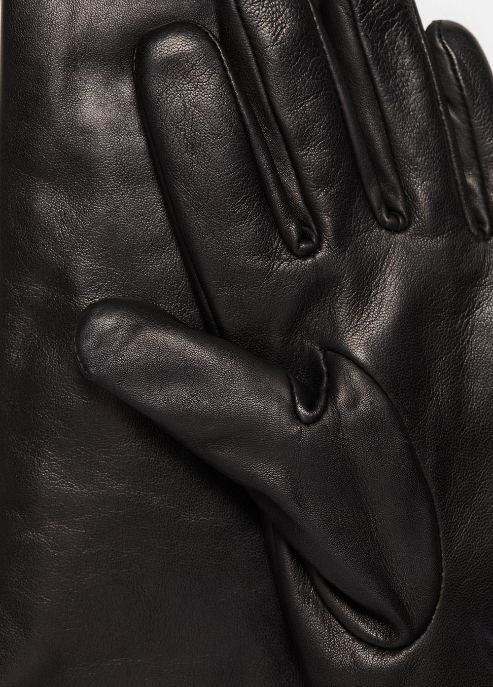 VINCE | Cashmere-Lined Medium Leather Glove in Gloves - BLACK