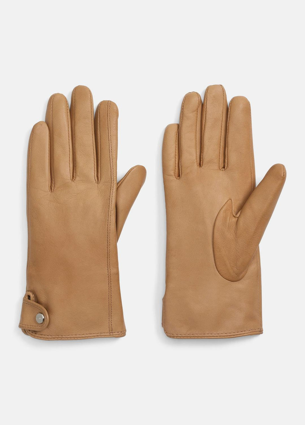 VINCE | Cashmere-Lined Leather Snap Glove in Gloves - BRUNA