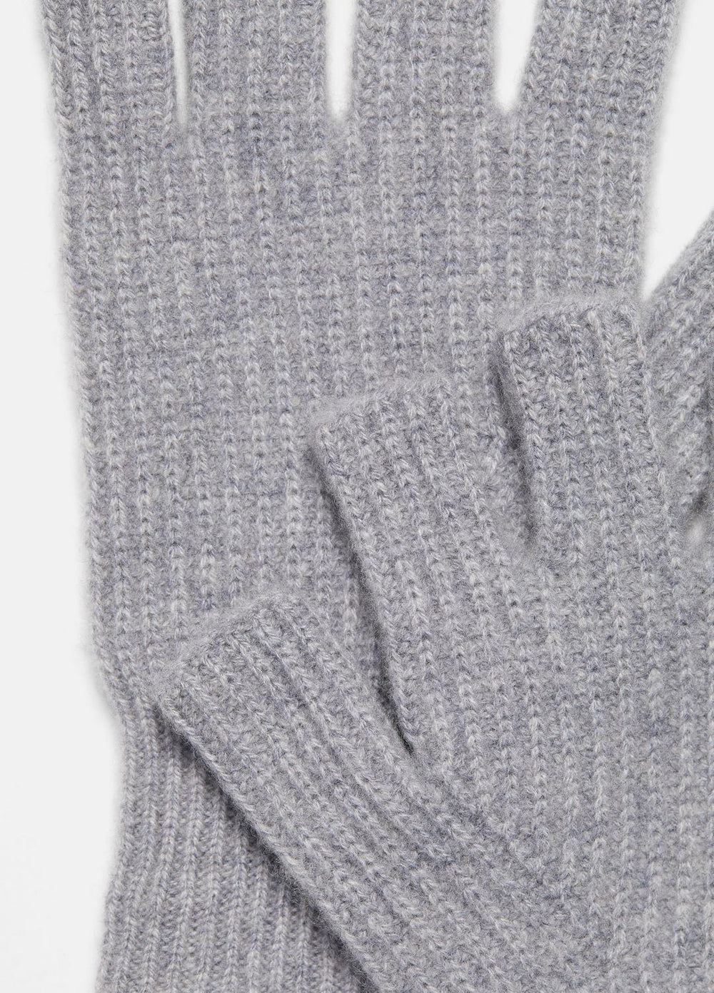 VINCE | Plush Cashmere Rib-Knit Fingerless Glove in Gloves - GREY