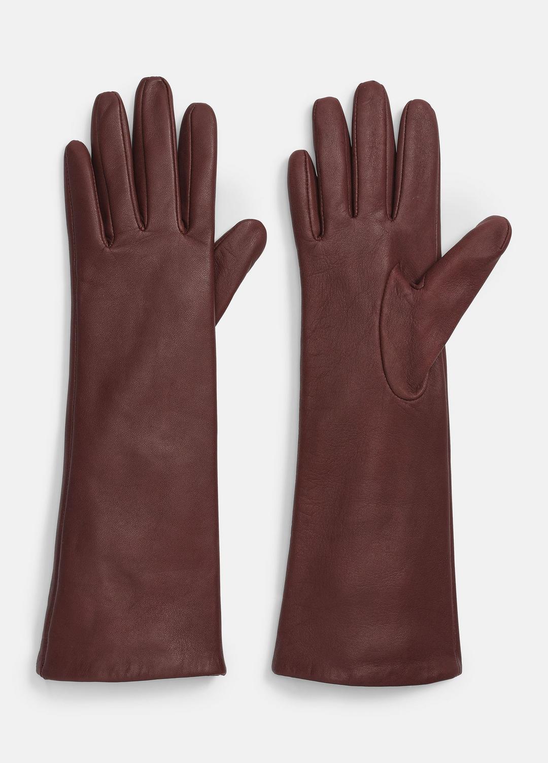 VINCE | Cashmere-Lined Medium Leather Glove in Gloves - FIG