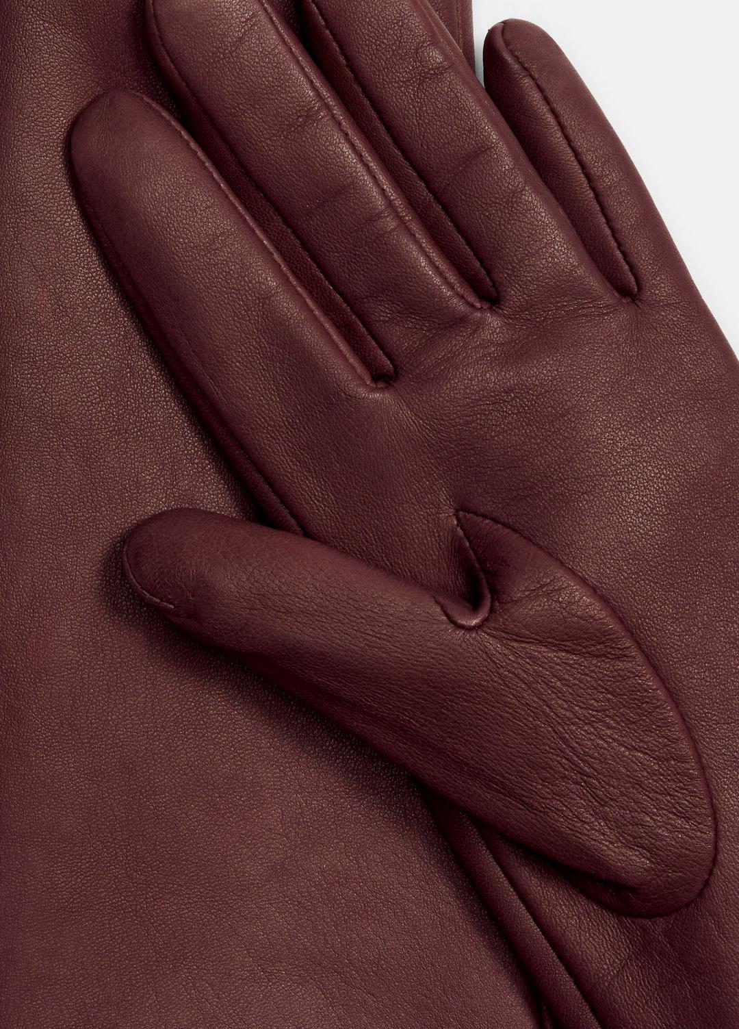 VINCE | Cashmere-Lined Medium Leather Glove in Gloves - FIG