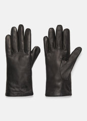 VINCE | Cashmere-Lined Short Leather Glove in Gloves - BLACK