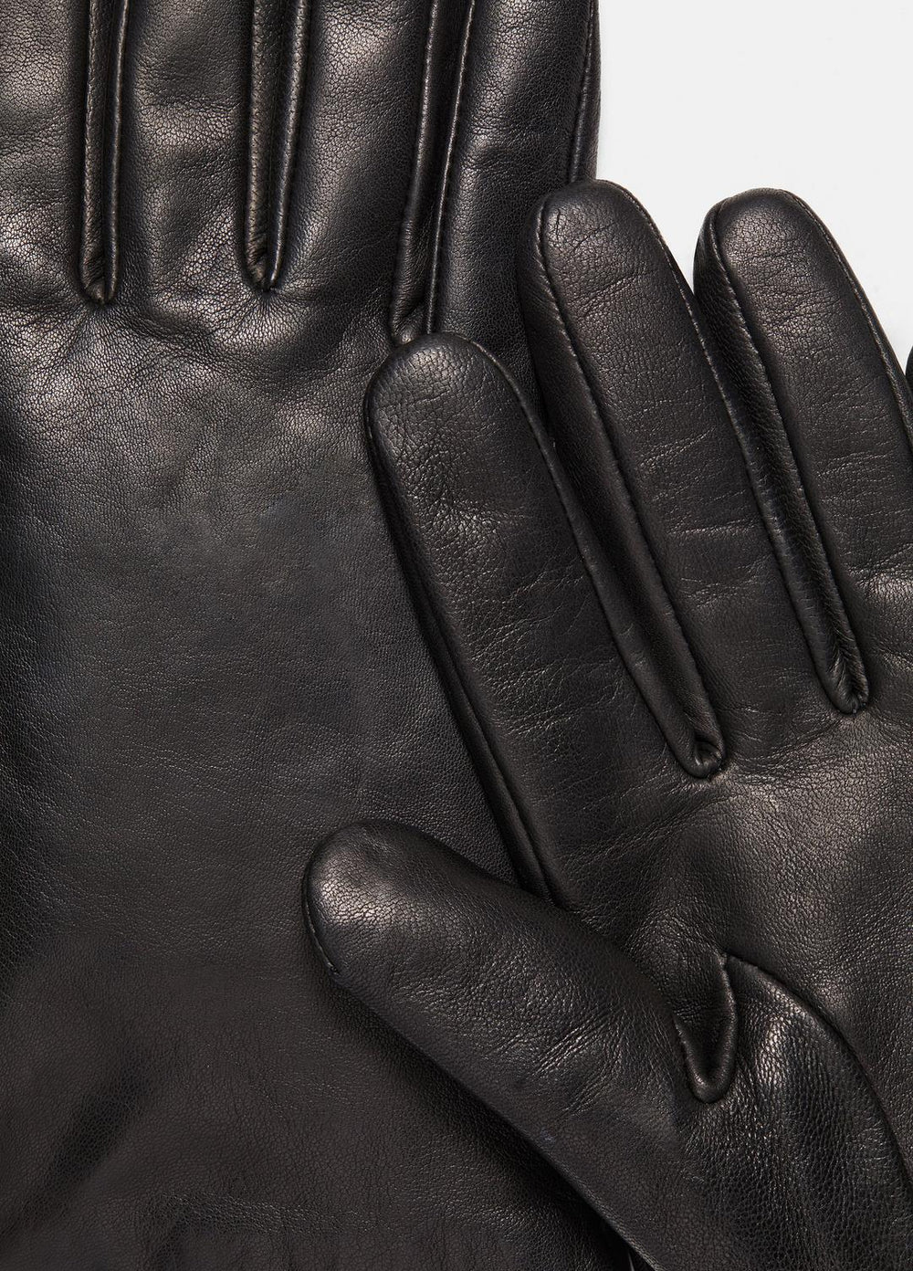 VINCE | Cashmere-Lined Short Leather Glove in Gloves - BLACK